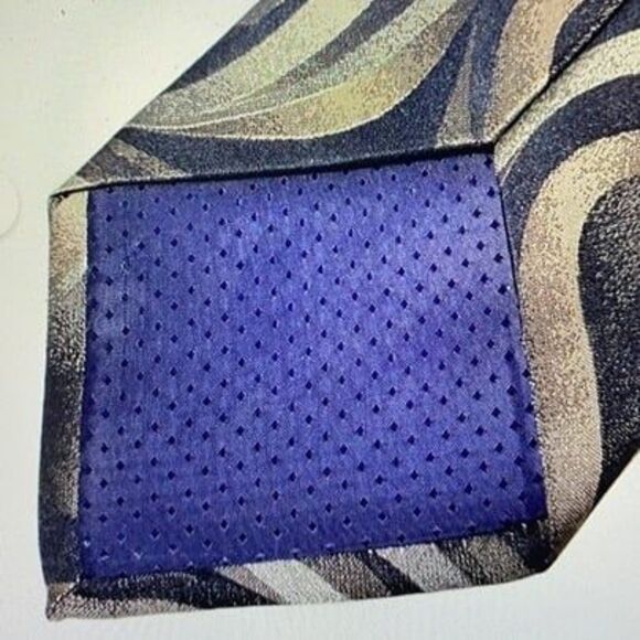 2 Pierre Cardin Silk Vibrant Luxury Ties Purple Violet Navy Abstract 58"x 4” VTG - Picture 12 of 12